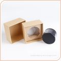Rigid kraft paper boxes packing wrist watch gift with tray